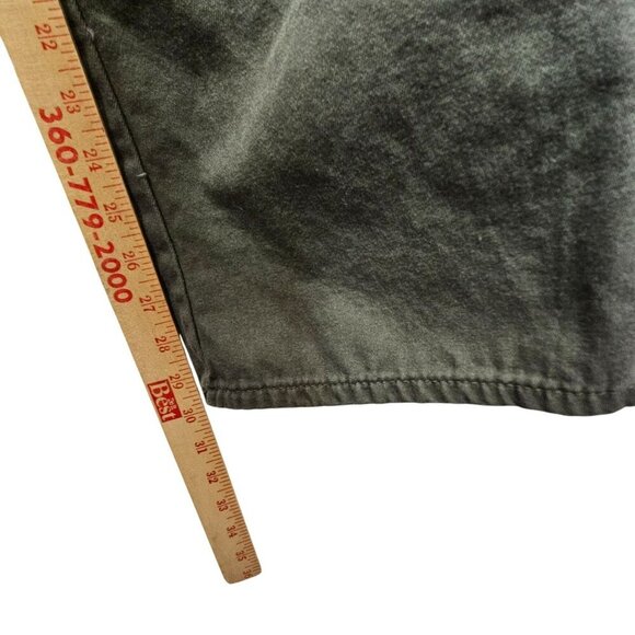 Love Fire Womens Cargo Pants Junior Size 3‎ Olive Green Cotton Pockets Loops - Picture 9 of 10